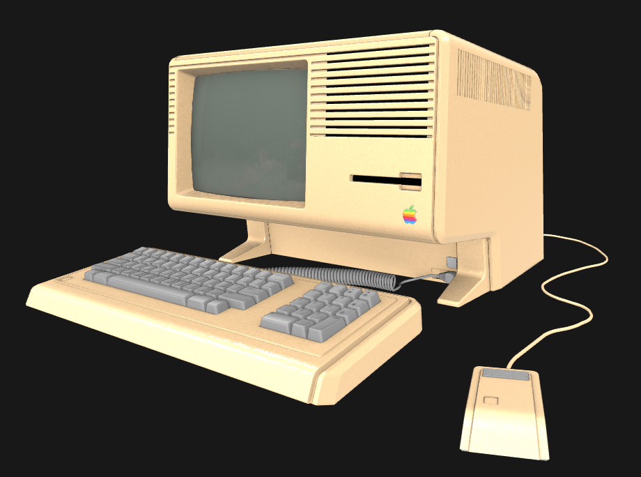 Modello 3D di un Apple Lisa 2